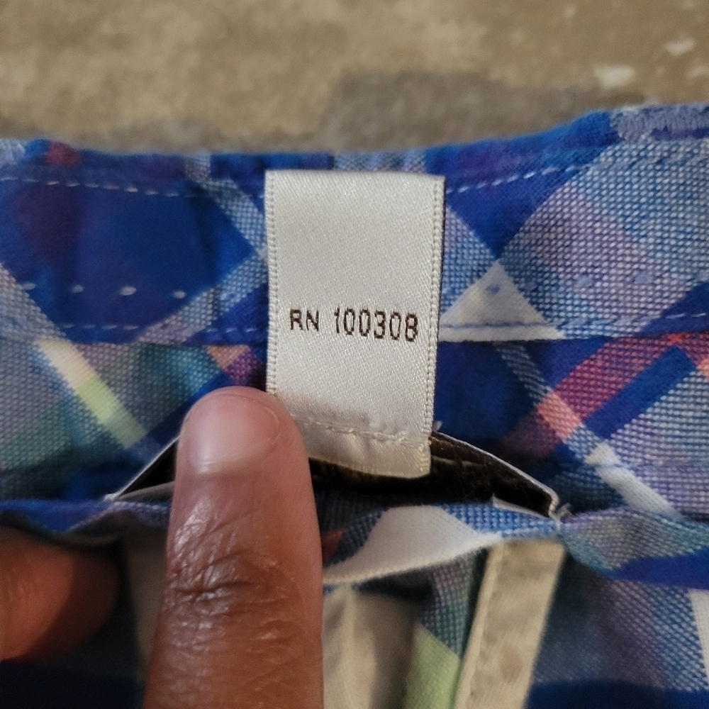 Peter Millar Men's Blue Preppy Striped Plaid Coastal Golf Shorts. Sz 38 - Picture 4 of 4